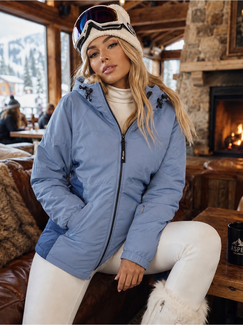 BURTON SNOWBOARDS BIO-LITE BLUE SKI JACKET COAT SZ M